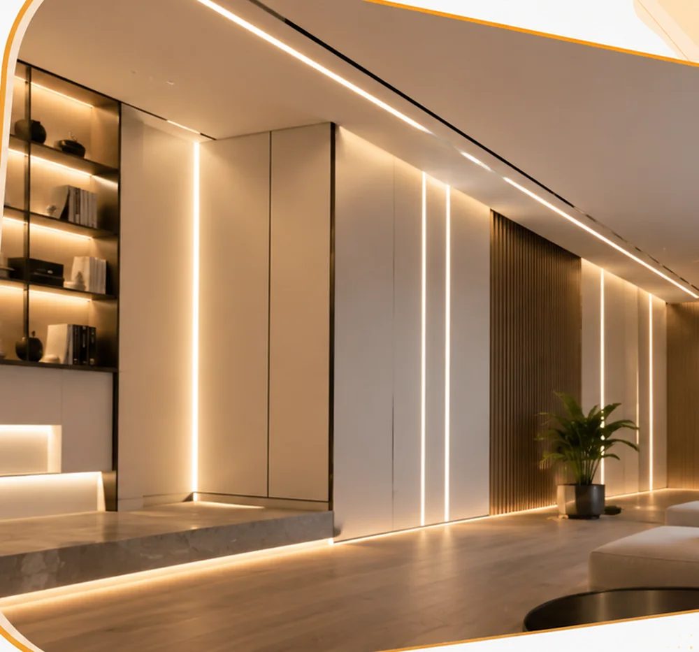 Premium interior illuminated with LucyLED profile lighting